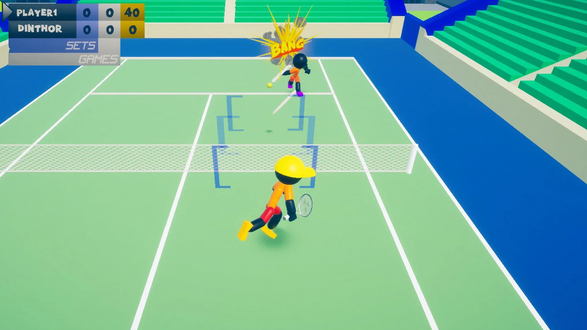 Stickman 3D Tennis DELUXE görsel 2