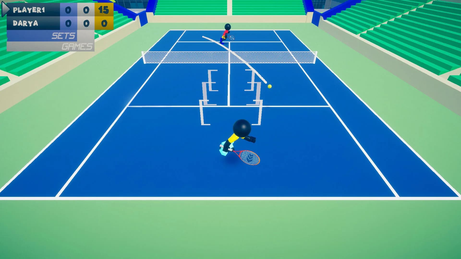 Stickman 3D Tennis DELUXE görsel 5