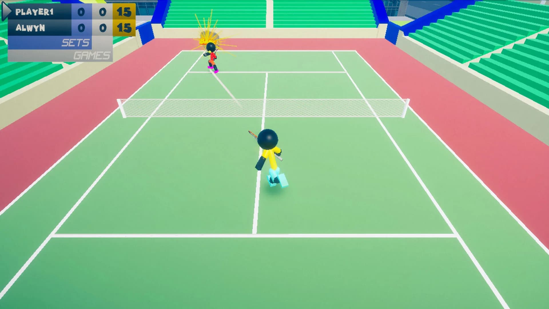 Stickman 3D Tennis DELUXE görsel 7