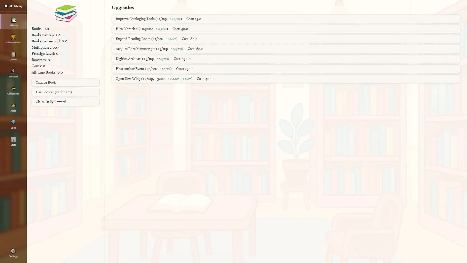 Idle Library görsel 2