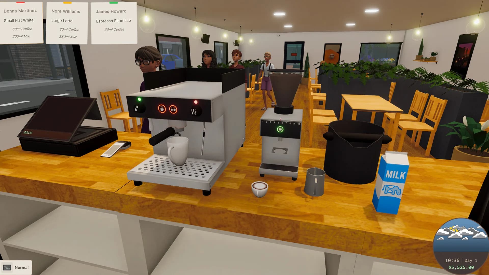 Cup and Counter: Coffee Shop Simulator görsel 2