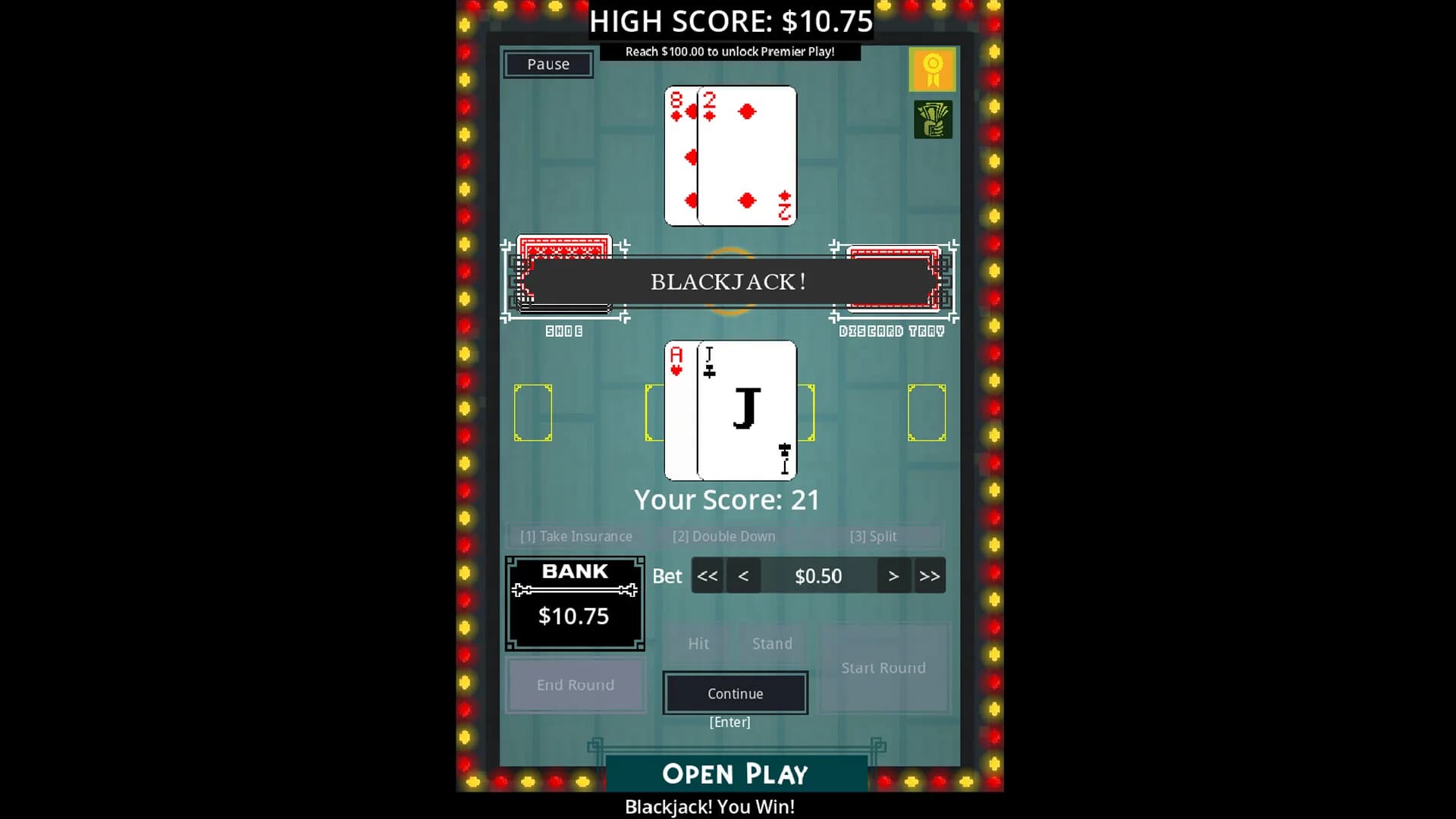 Blackjack 2D: Dealer's Gambit görsel 2