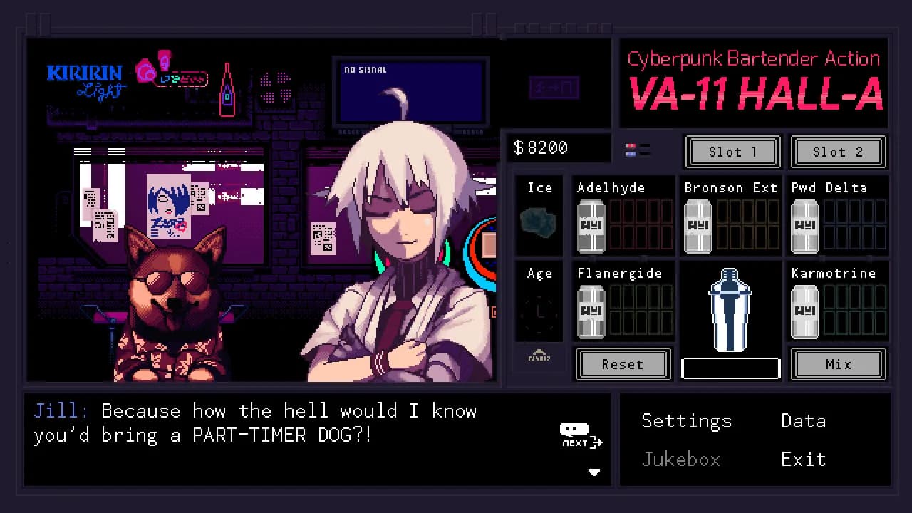 VA-11 Hall-A: Cyberpunk Bartender Action görsel 3