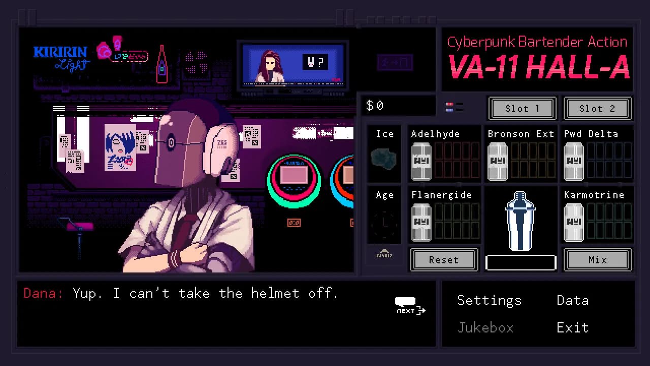 VA-11 Hall-A: Cyberpunk Bartender Action görsel 6