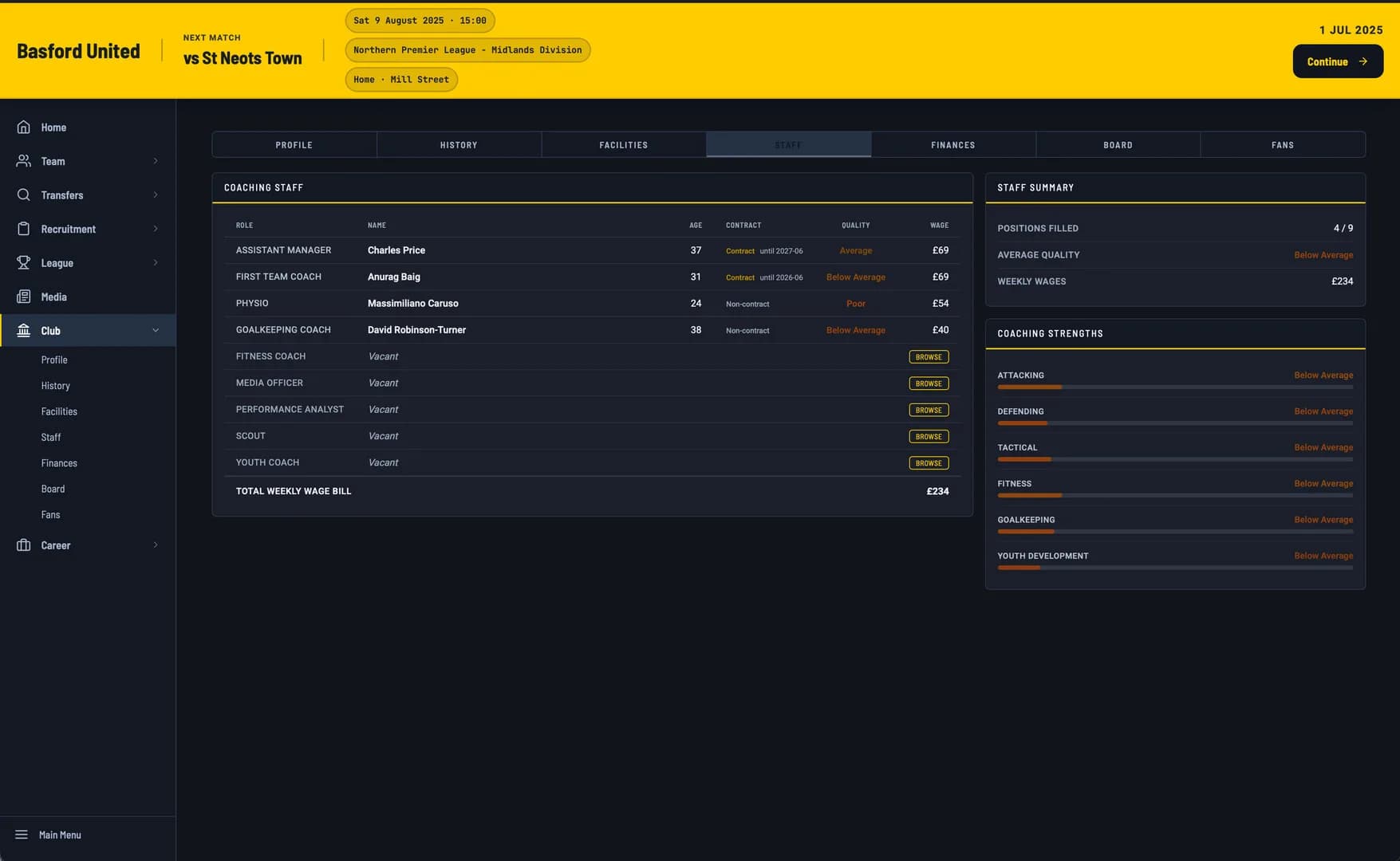 Non-League Football Manager görsel 5