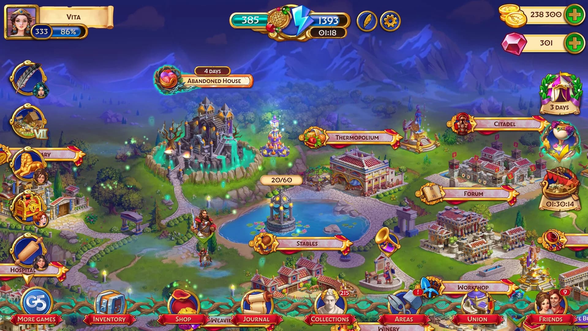 Jewels of Rome: Match-3 Game and City Builder görsel 4