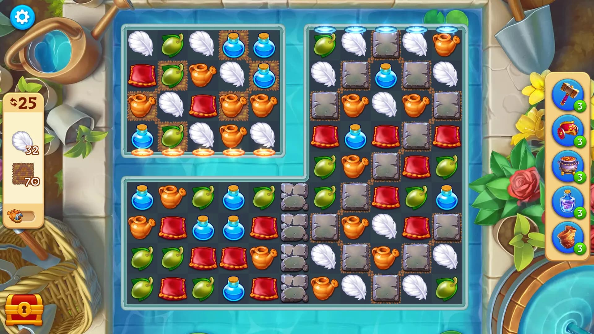 Jewels of Rome: Match-3 Game and City Builder görsel 5