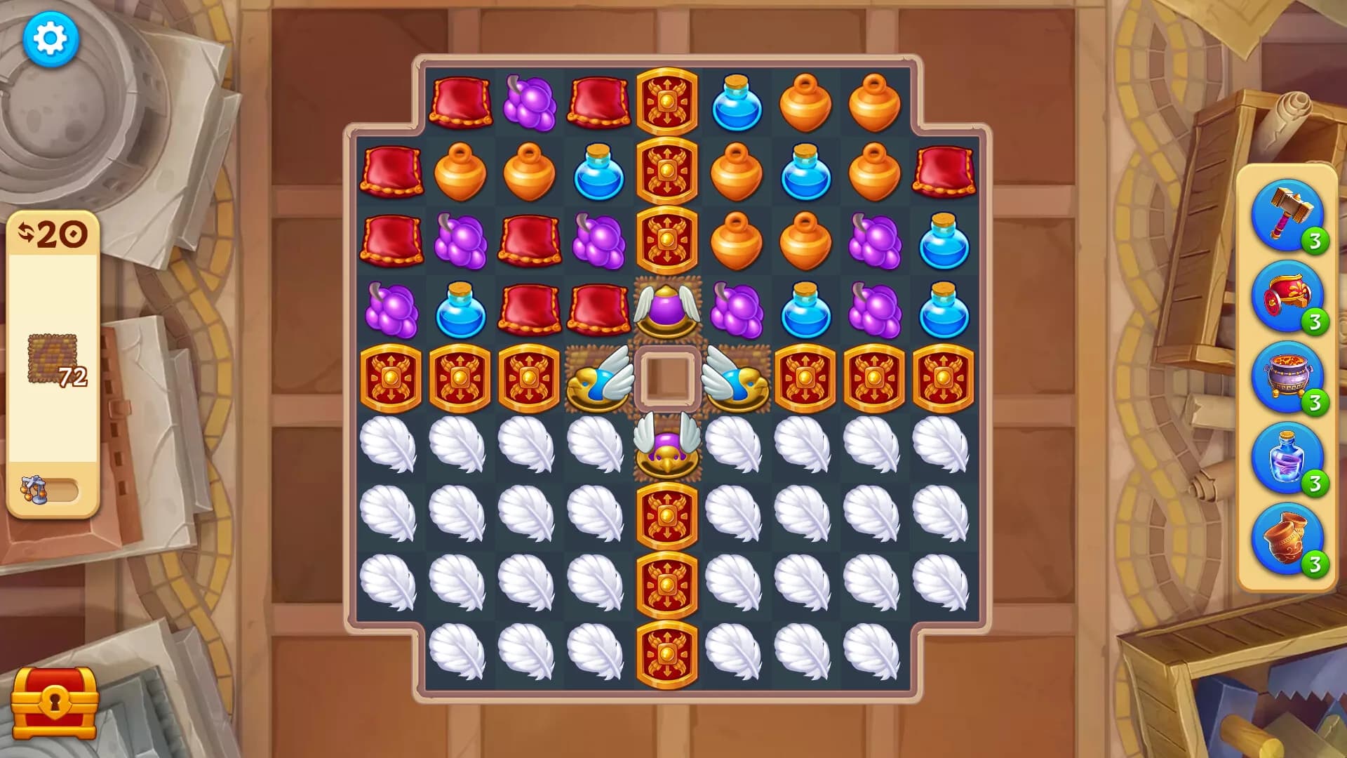 Jewels of Rome: Match-3 Game and City Builder görsel 8