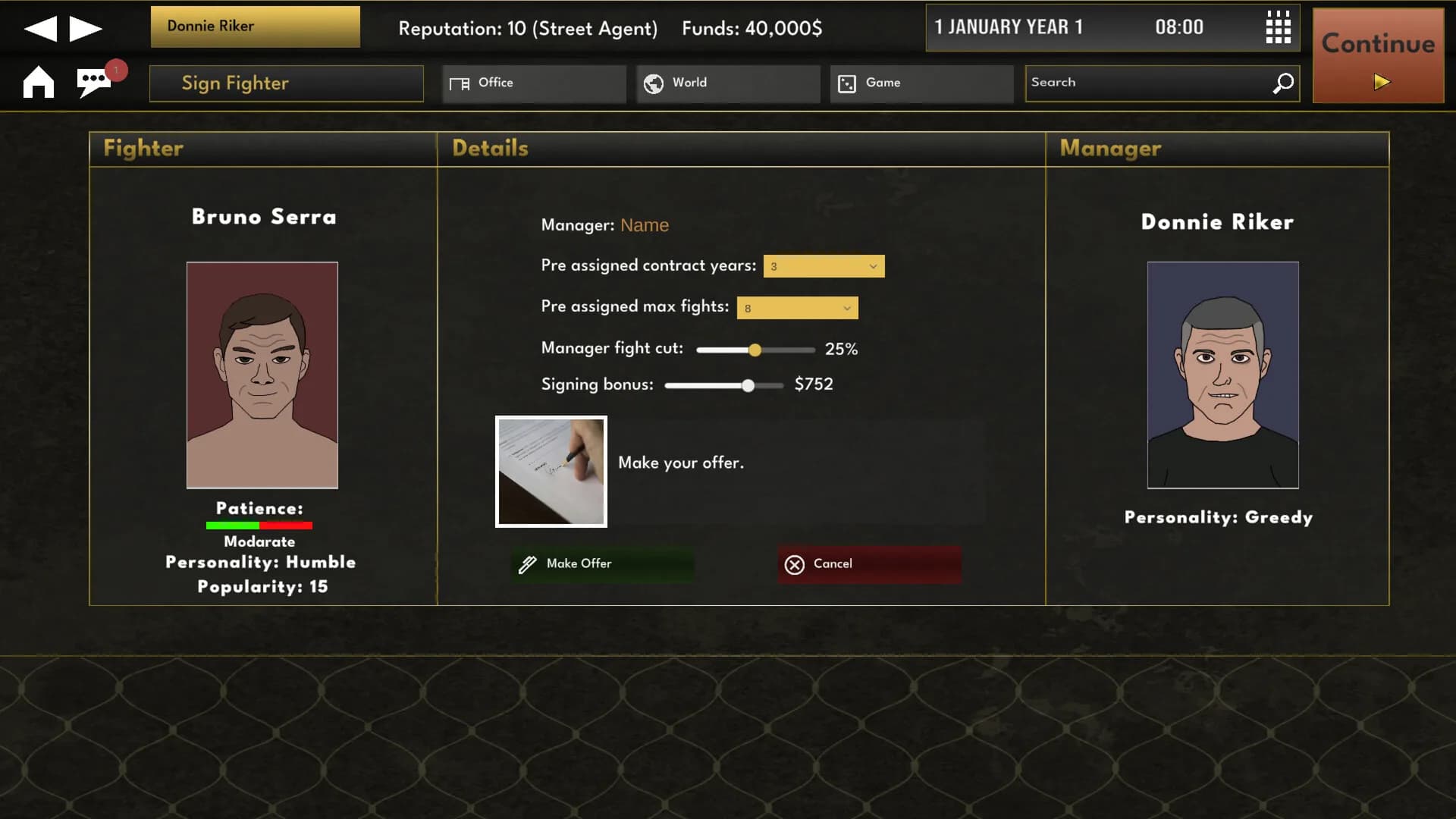 Elite MMA Manager görsel 5
