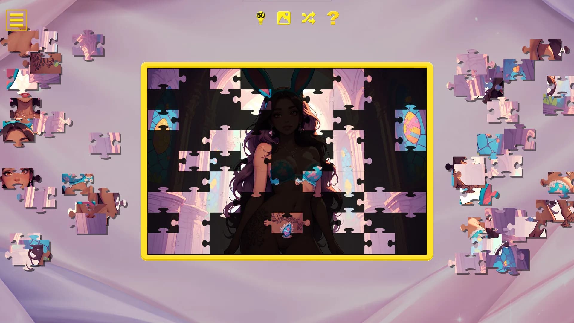 Easter Bunny Girls – Hentai Jigsaw görsel 3