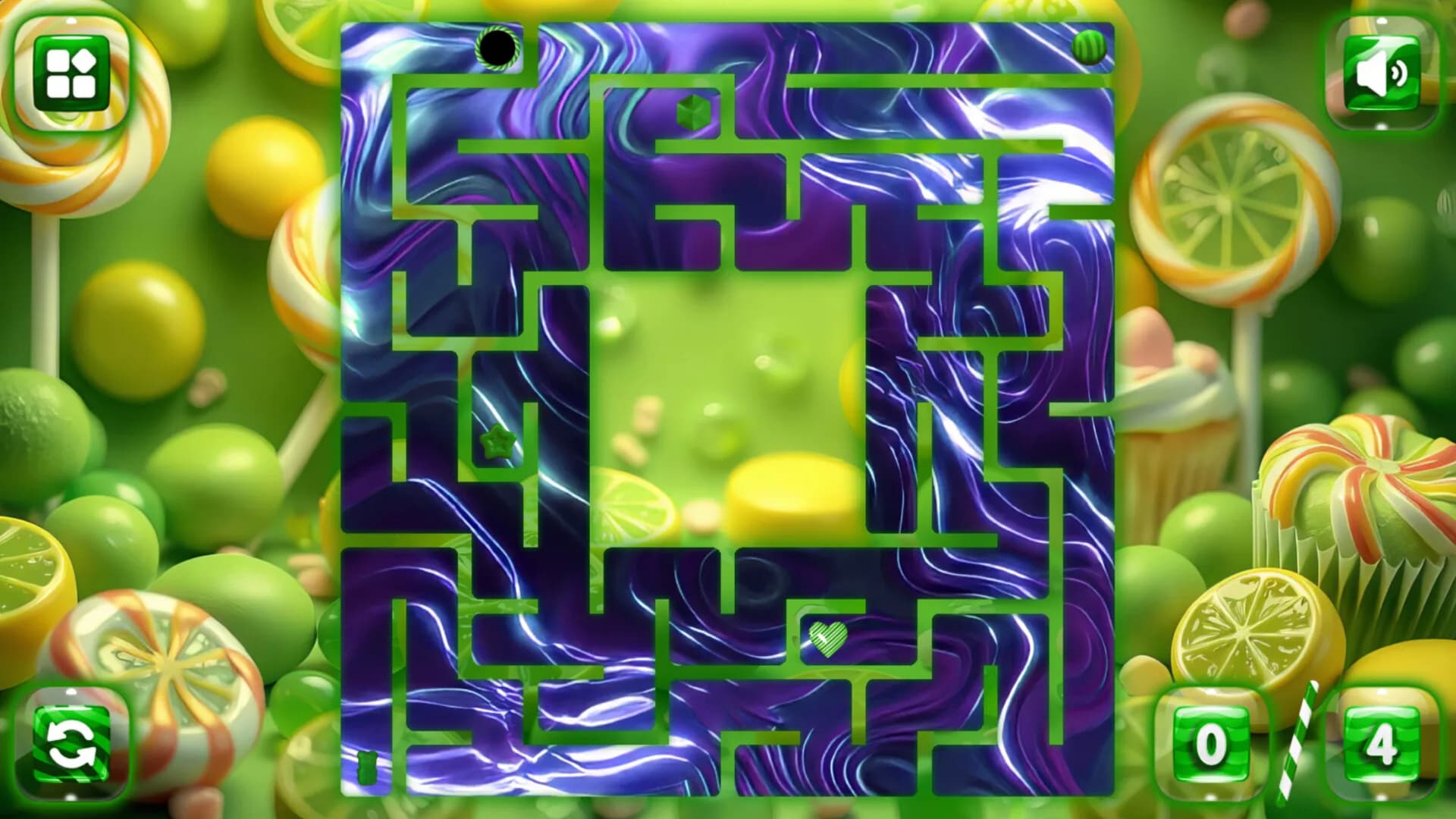 Sweetie Candy Maze: Lime görsel 2