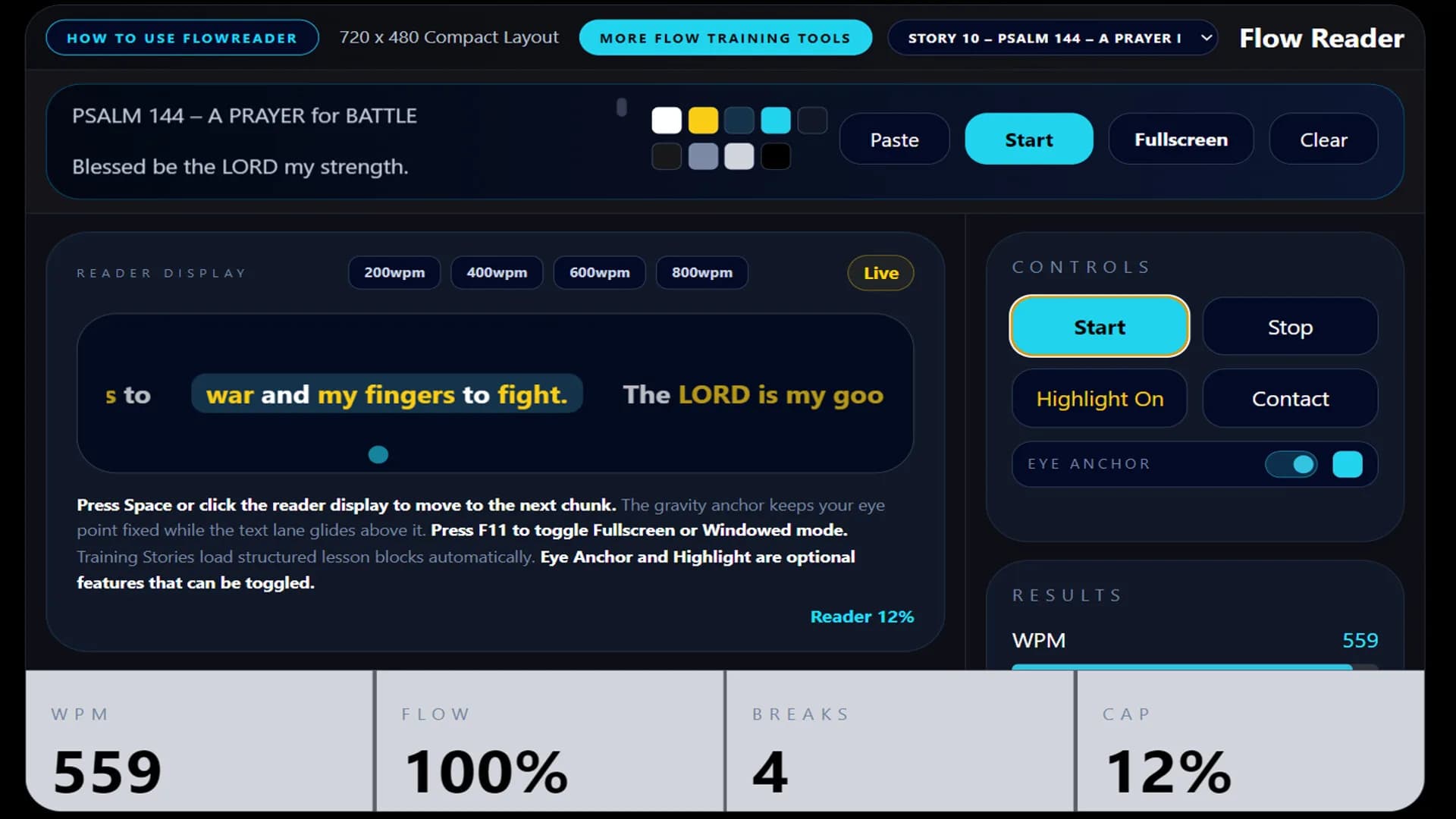 Flow Reader — Speed Reading Trainer görsel 6