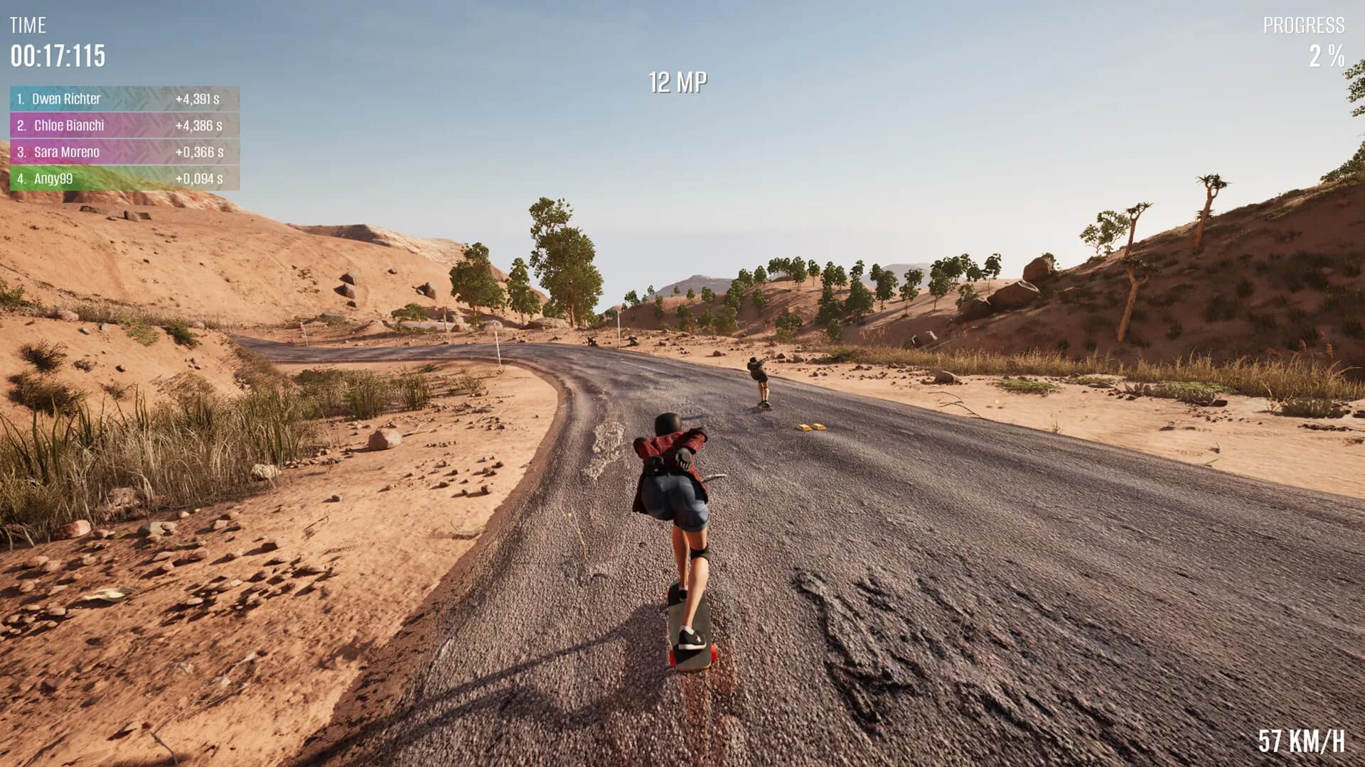 Longboard Skate Downhill Simulator görsel 2