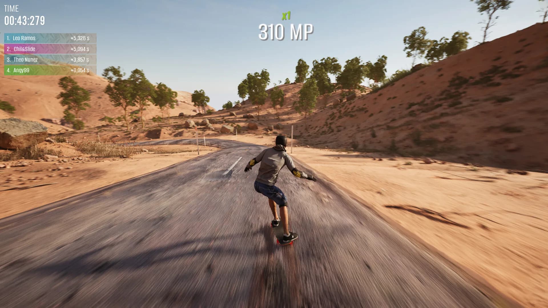 Longboard Skate Downhill Simulator görsel 4