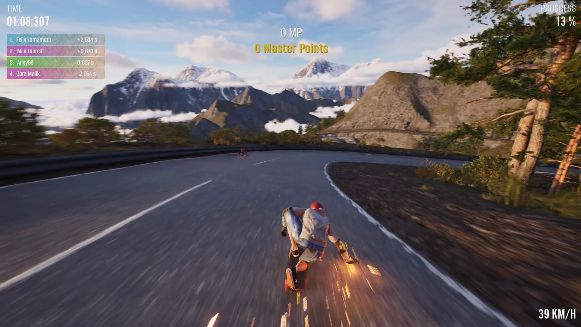 Longboard Skate Downhill Simulator görsel 5