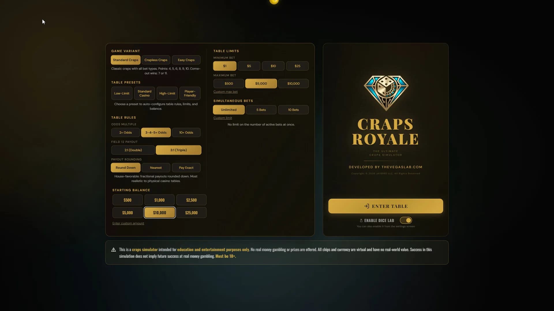 Craps Royale: The Ultimate Craps Simulator görsel 5