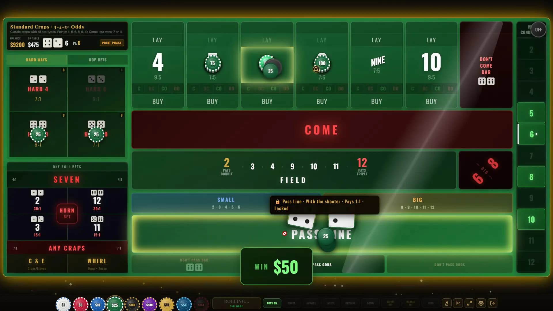 Craps Royale: The Ultimate Craps Simulator görsel 6