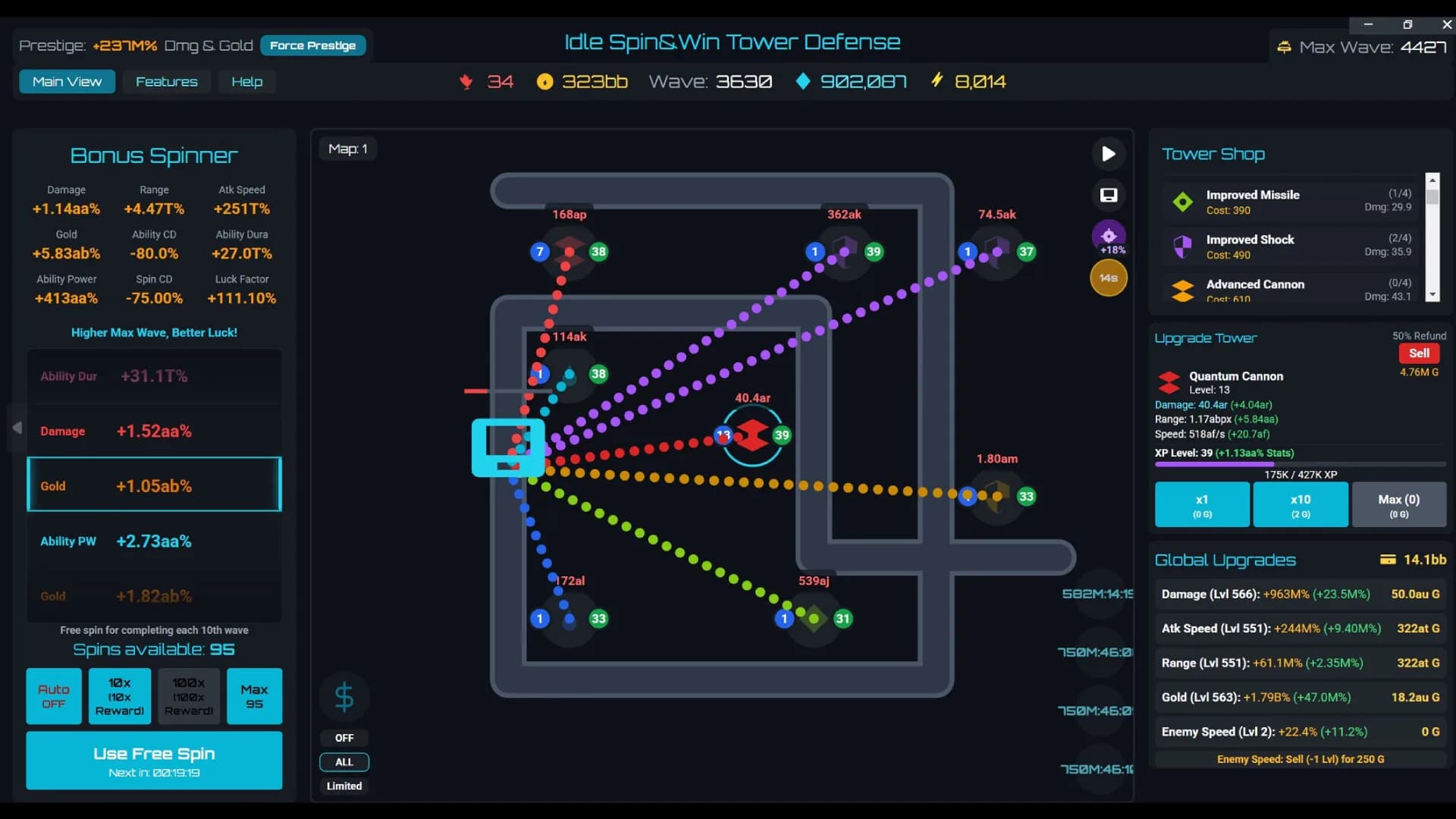 Idle Spin&Win Tower Defense görsel 2