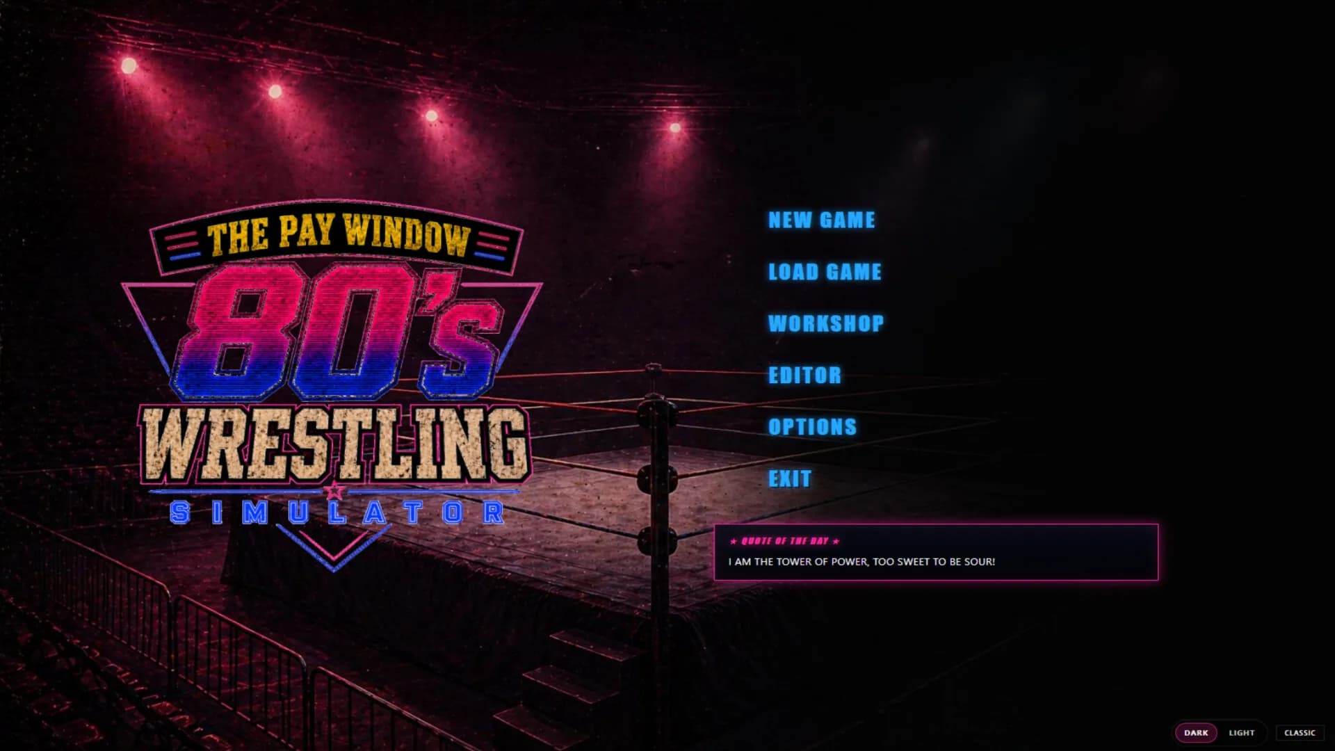 The Pay Window: 80s Wrestling Simulator görsel 2