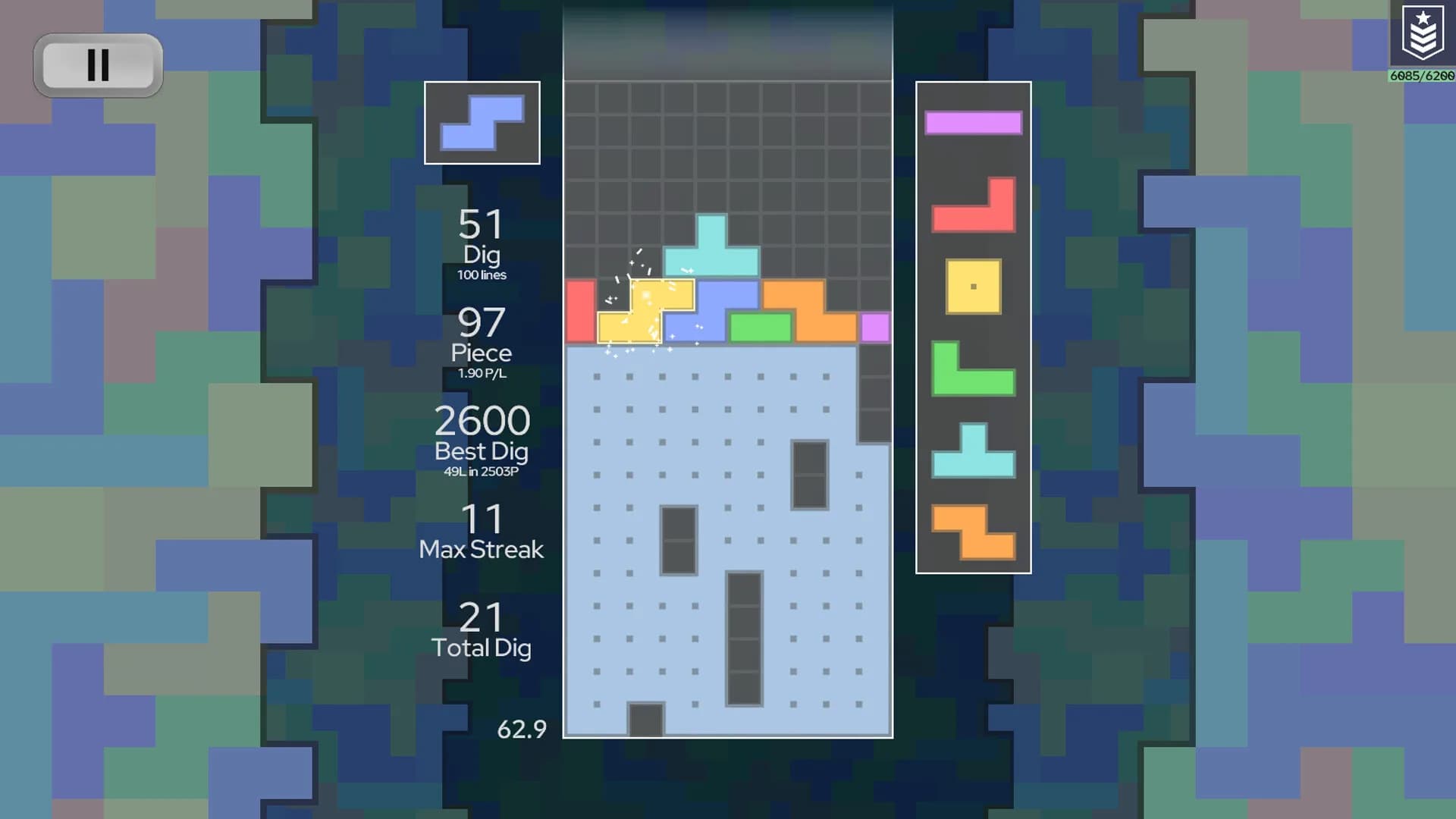 Techmino-Downstacking görsel 2