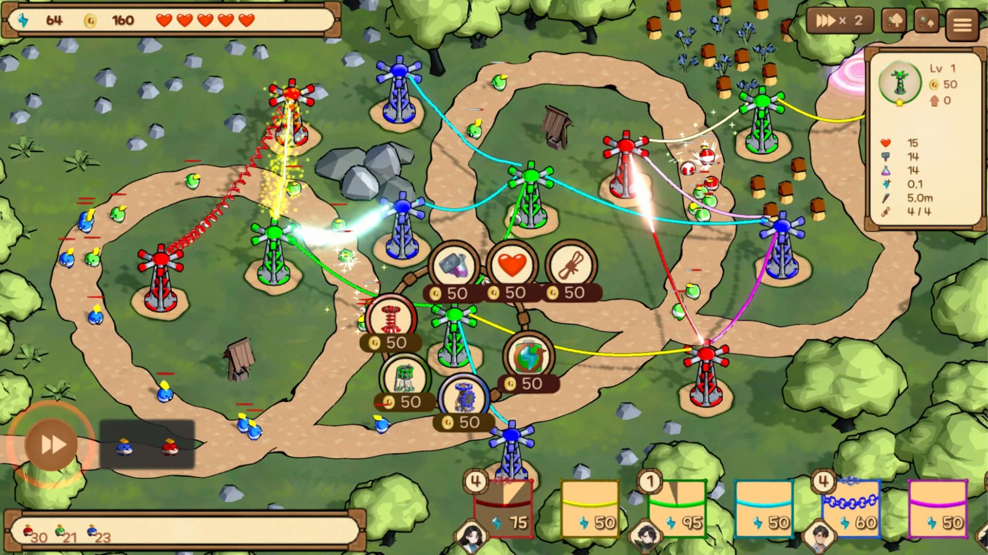 Rainbow Tower Defence görsel 3