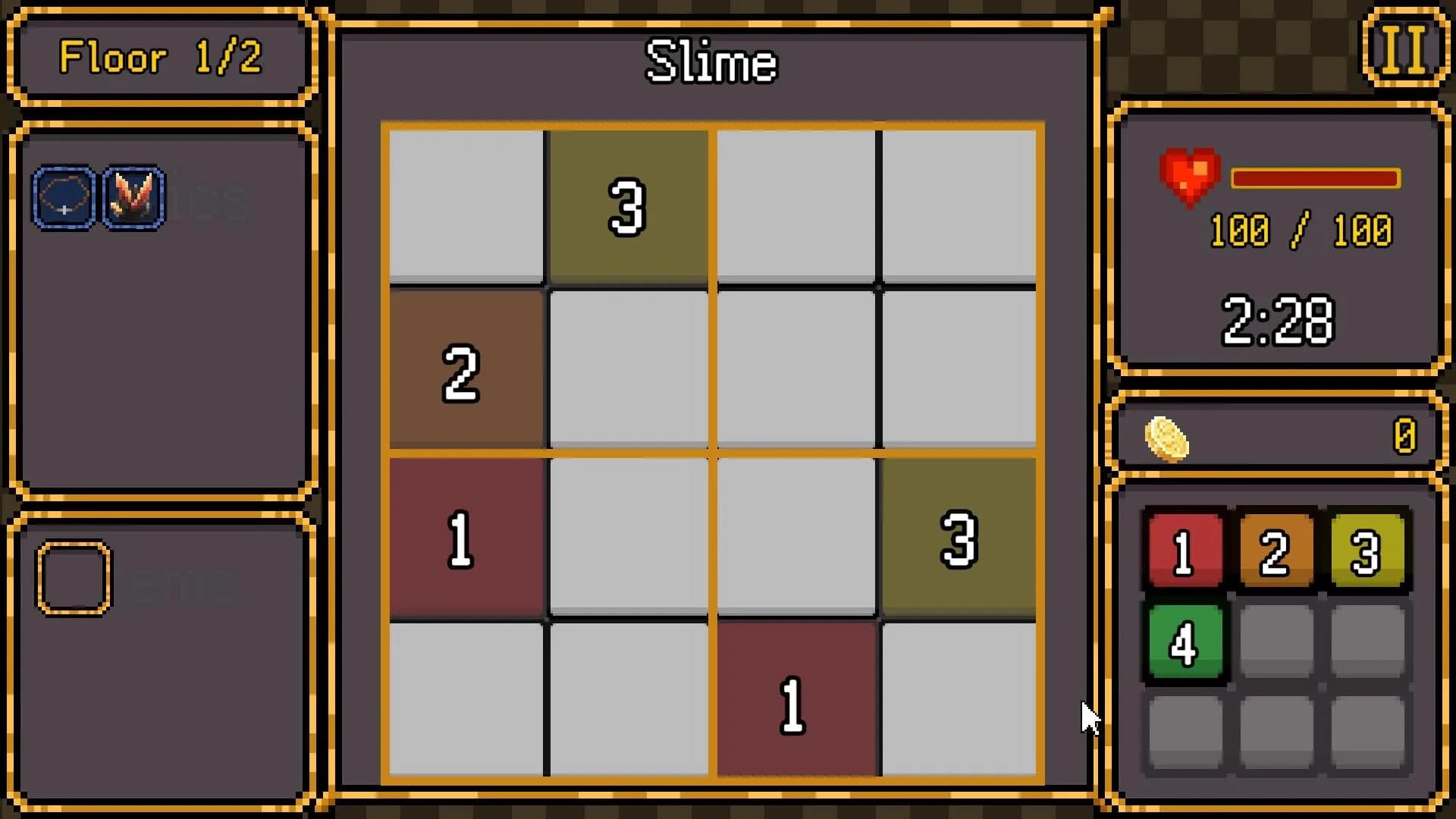 SudoCrawler : Sudoku + Rogulike görsel 2