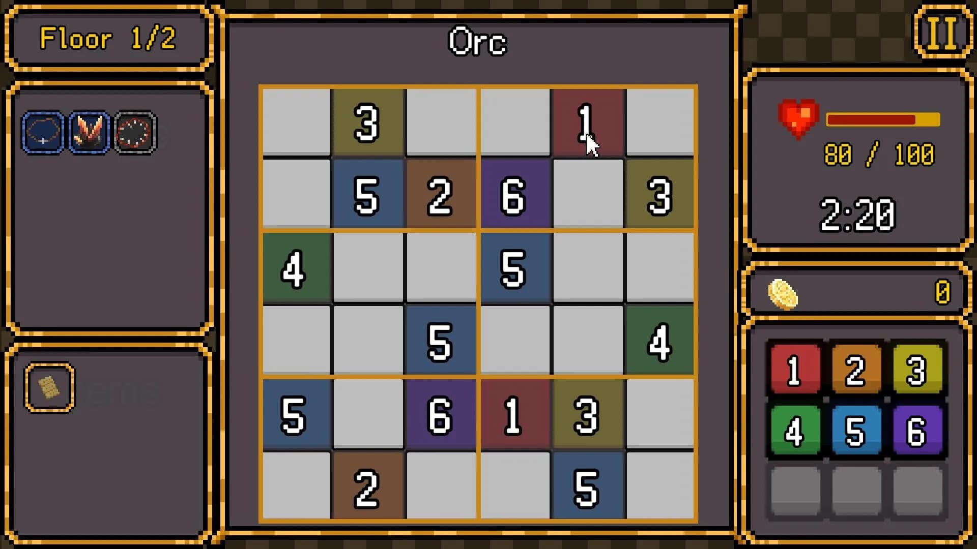 SudoCrawler : Sudoku + Rogulike görsel 8