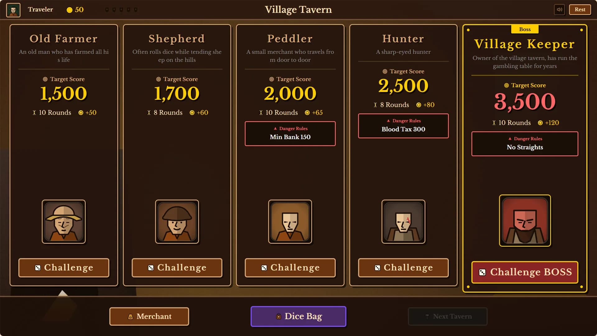 Dice Tavern: Farkle Roguelike görsel 5