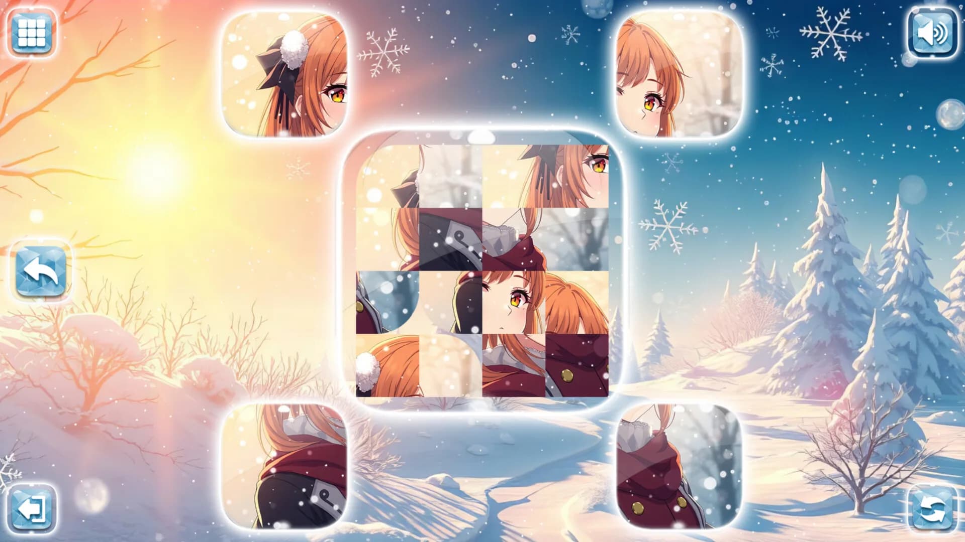 Lovely Anime Puzzle: Winter görsel 4