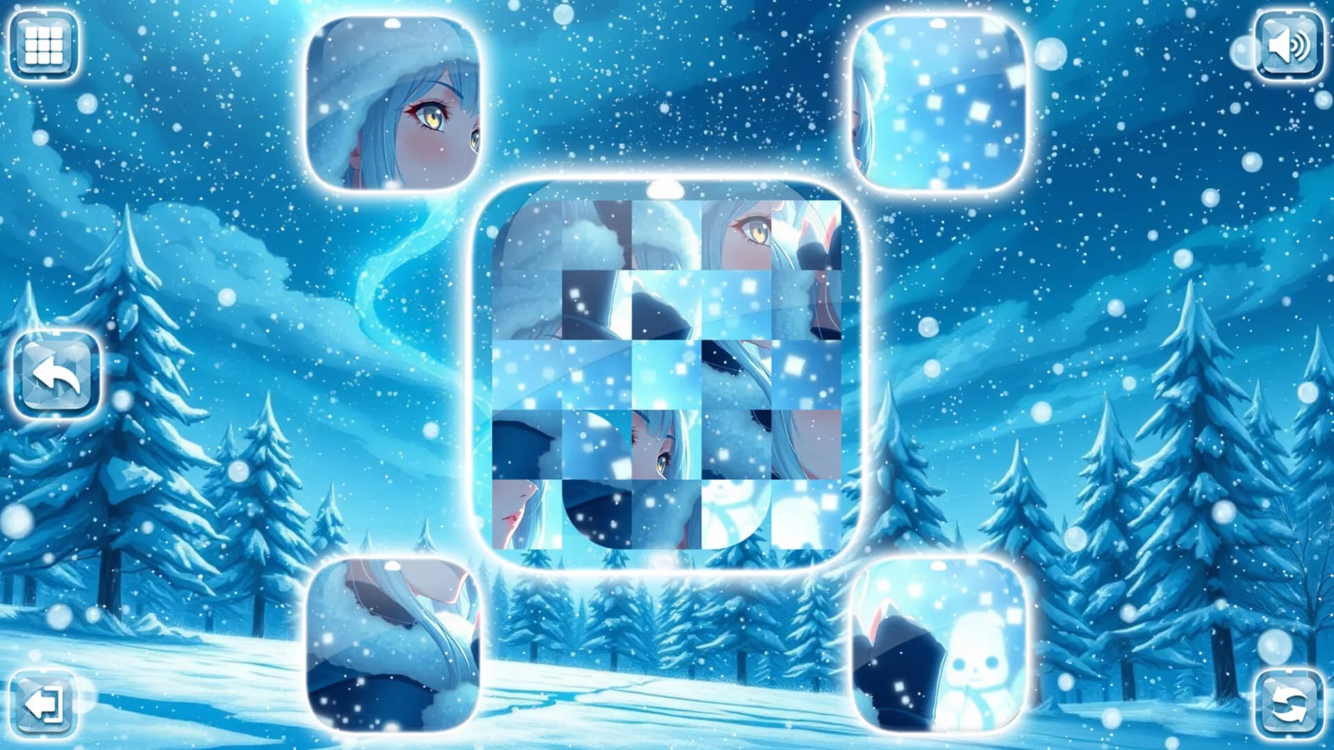 Lovely Anime Puzzle: Winter görsel 6