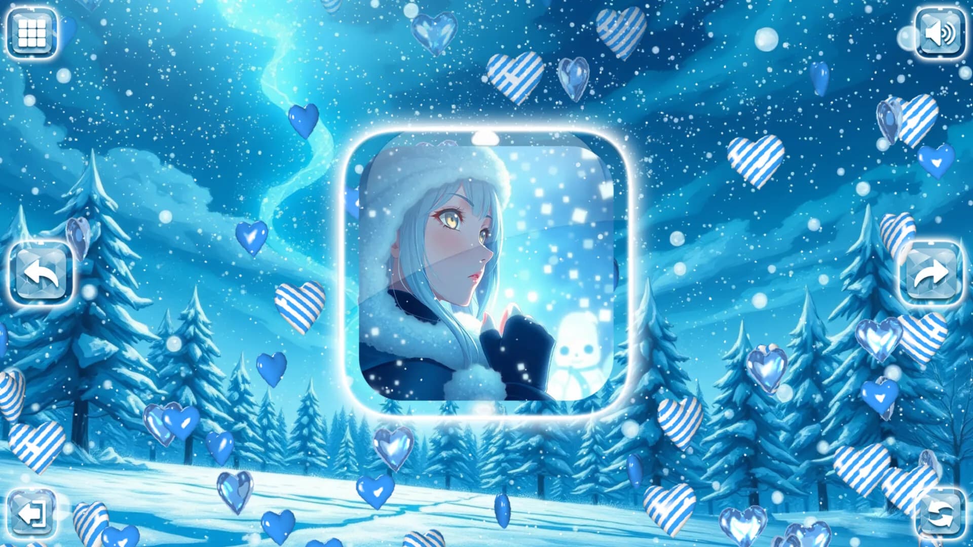 Lovely Anime Puzzle: Winter görsel 7