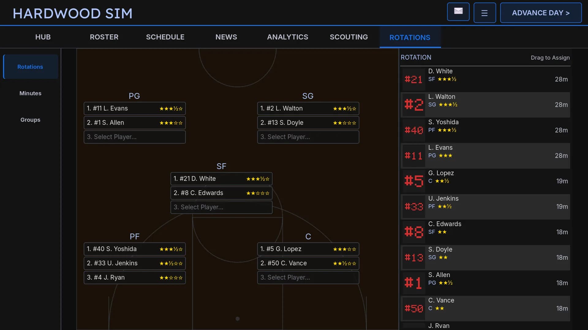 Hardwood Basketball Manager görsel 2
