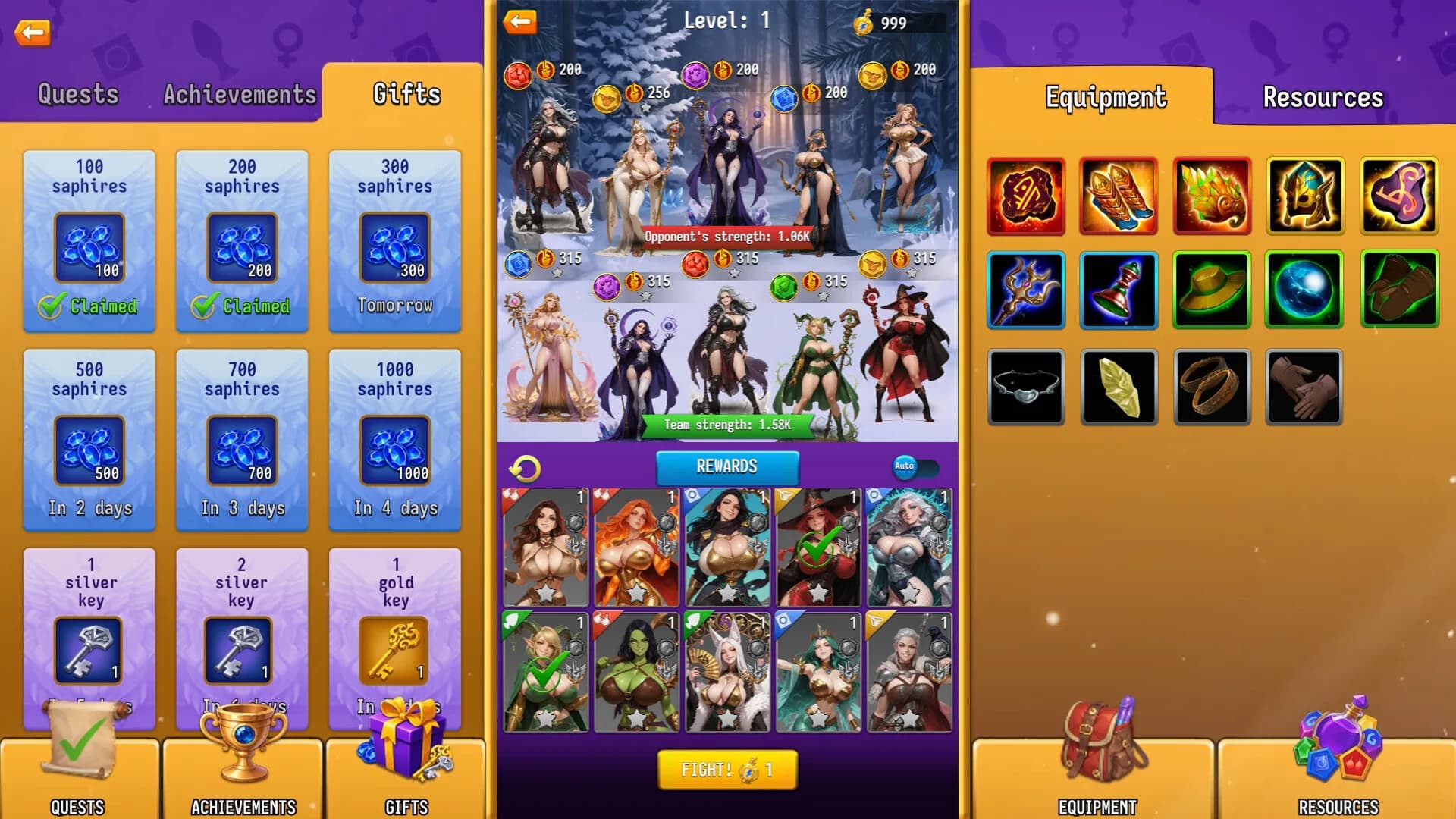 Raid of Lust: Match & Magic görsel 14
