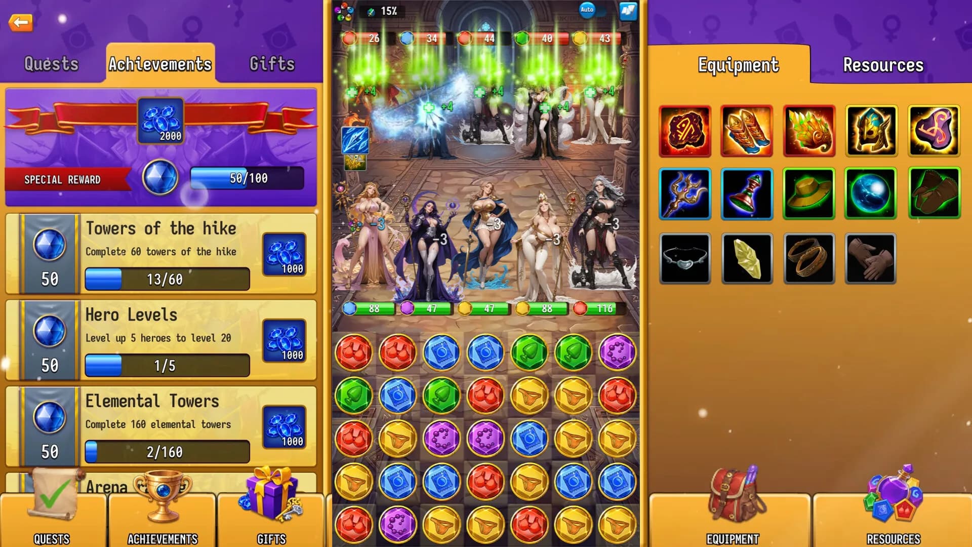 Raid of Lust: Match & Magic görsel 16