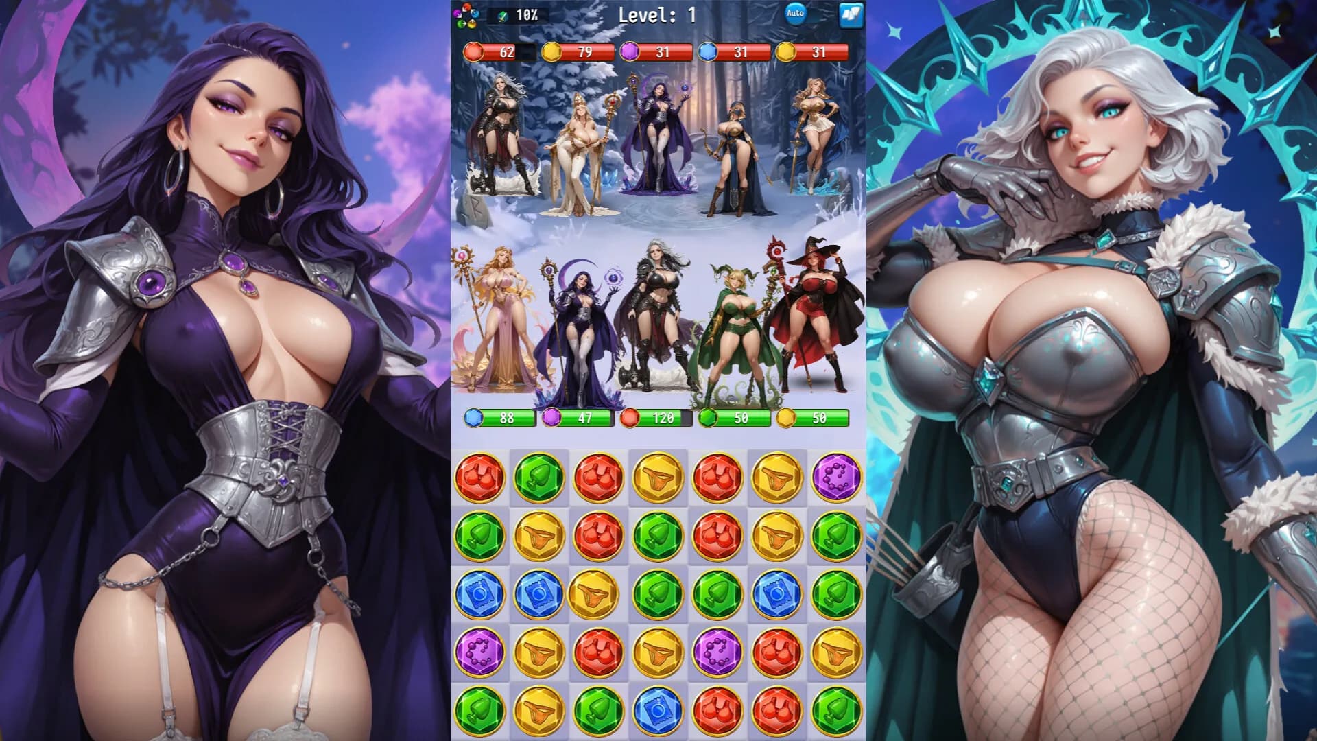 Raid of Lust: Match & Magic görsel 4