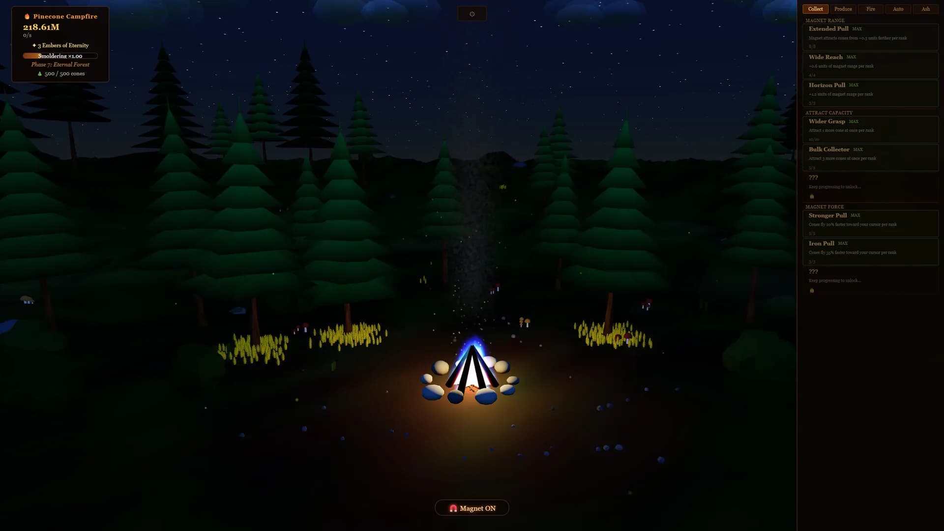 The Throwing Pinecones Into A Campfire Game görsel 3