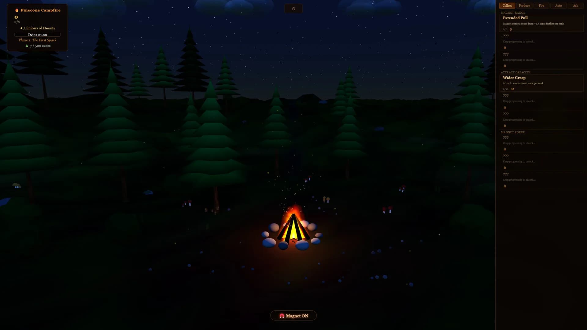 The Throwing Pinecones Into A Campfire Game görsel 5