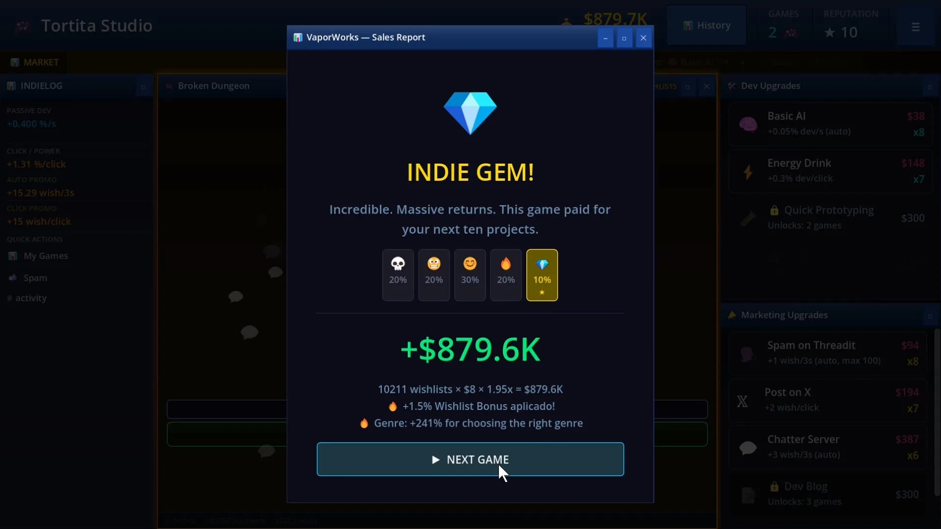 Game Dev Clicker Simulator görsel 4