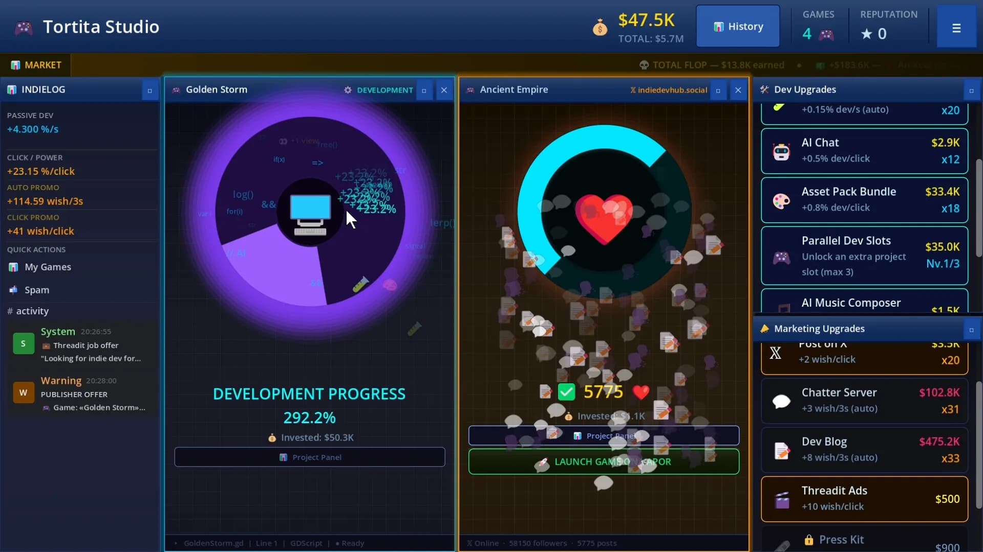 Game Dev Clicker Simulator görsel 6