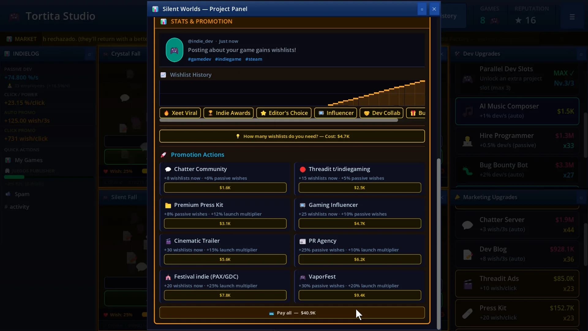 Game Dev Clicker Simulator görsel 8