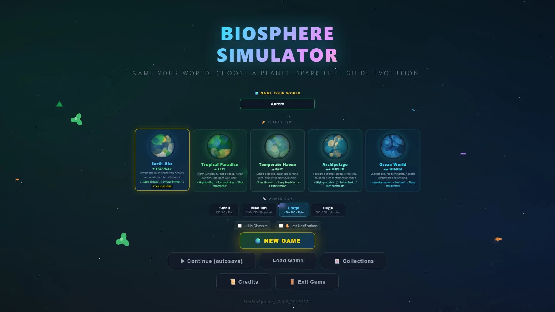 Biosphere Simulator görsel 3