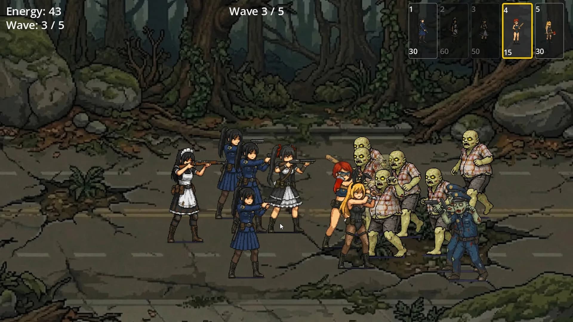 BULLET GIRL：ZOMBIE DEFENSE görsel 4