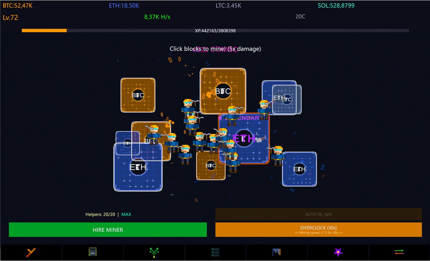 Keep On Hashing!: Idle Mining Sim görsel 2
