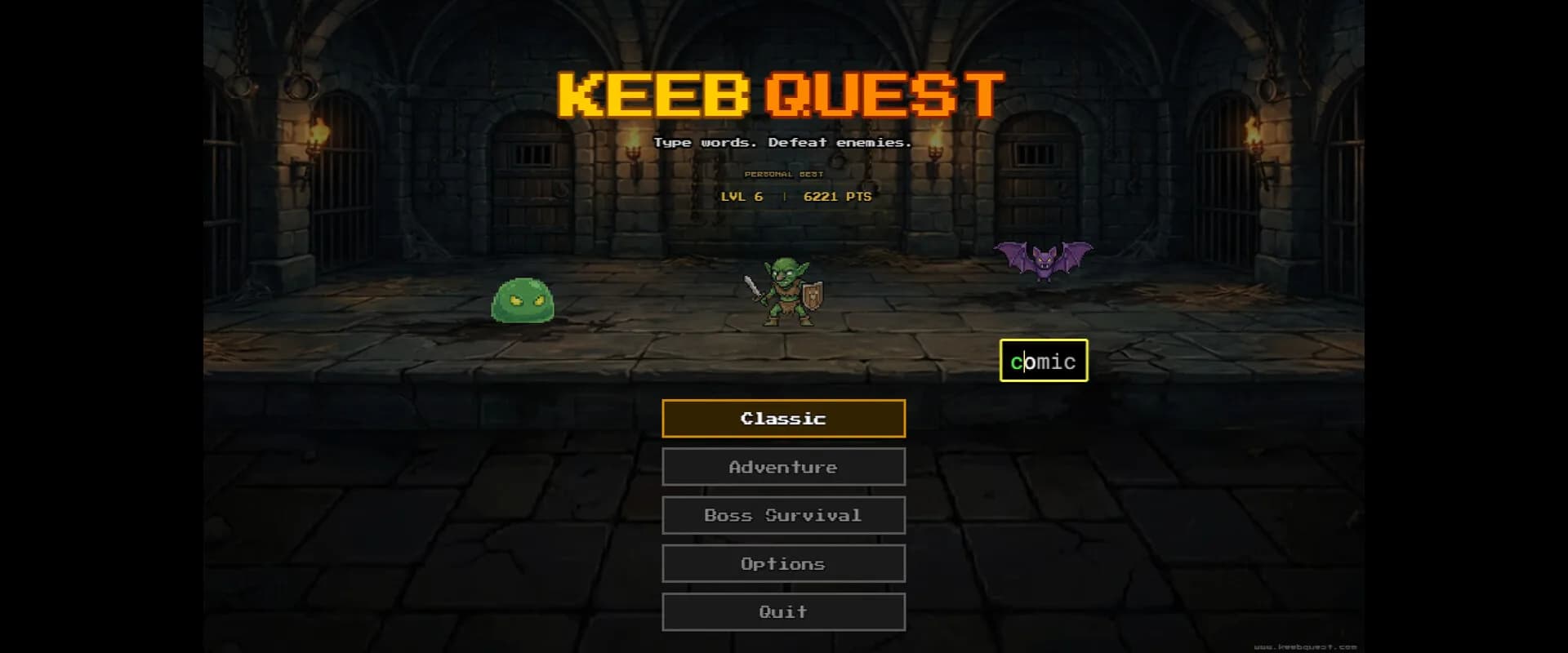 Keeb Quest: Typing Battles görsel 2