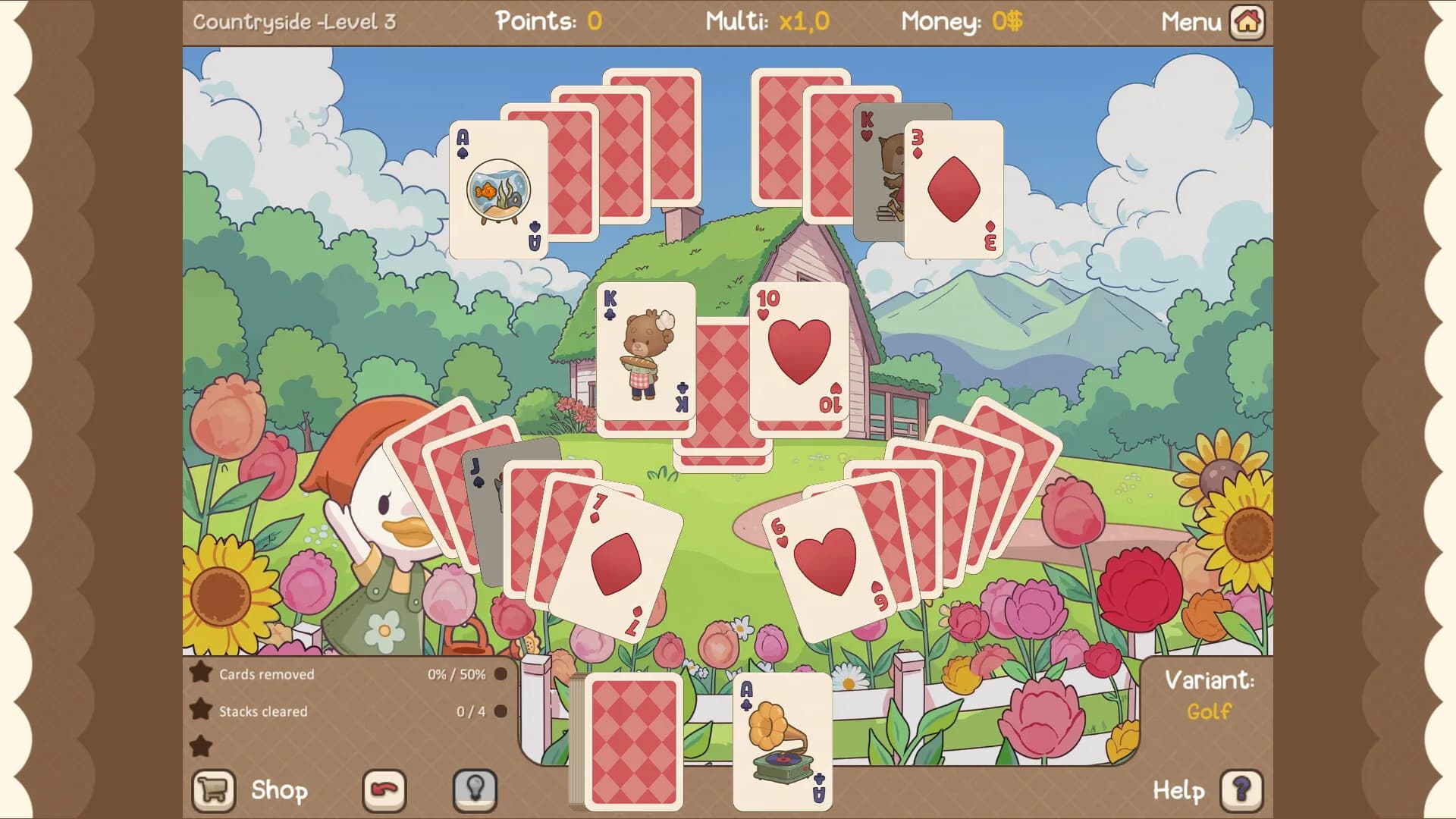 Clover Town Cozy Solitaire görsel 2