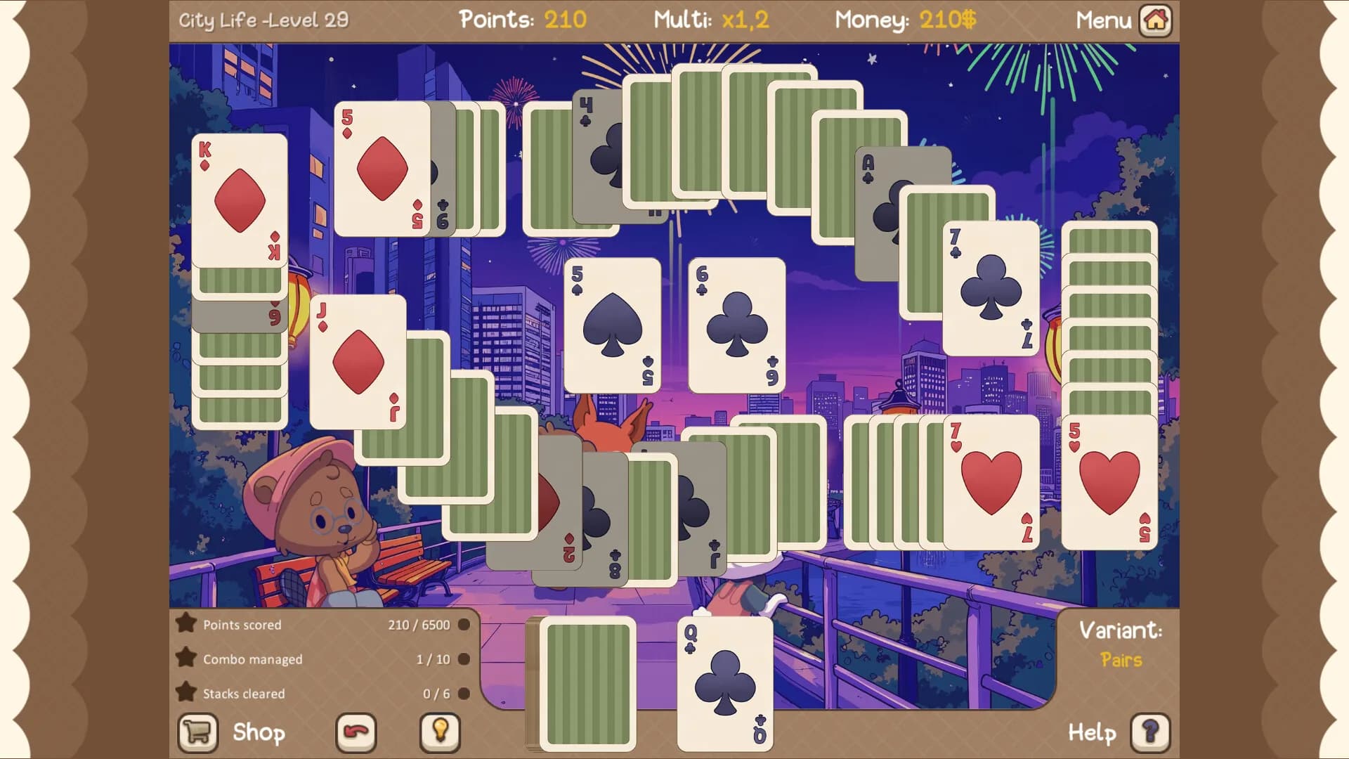 Clover Town Cozy Solitaire görsel 3
