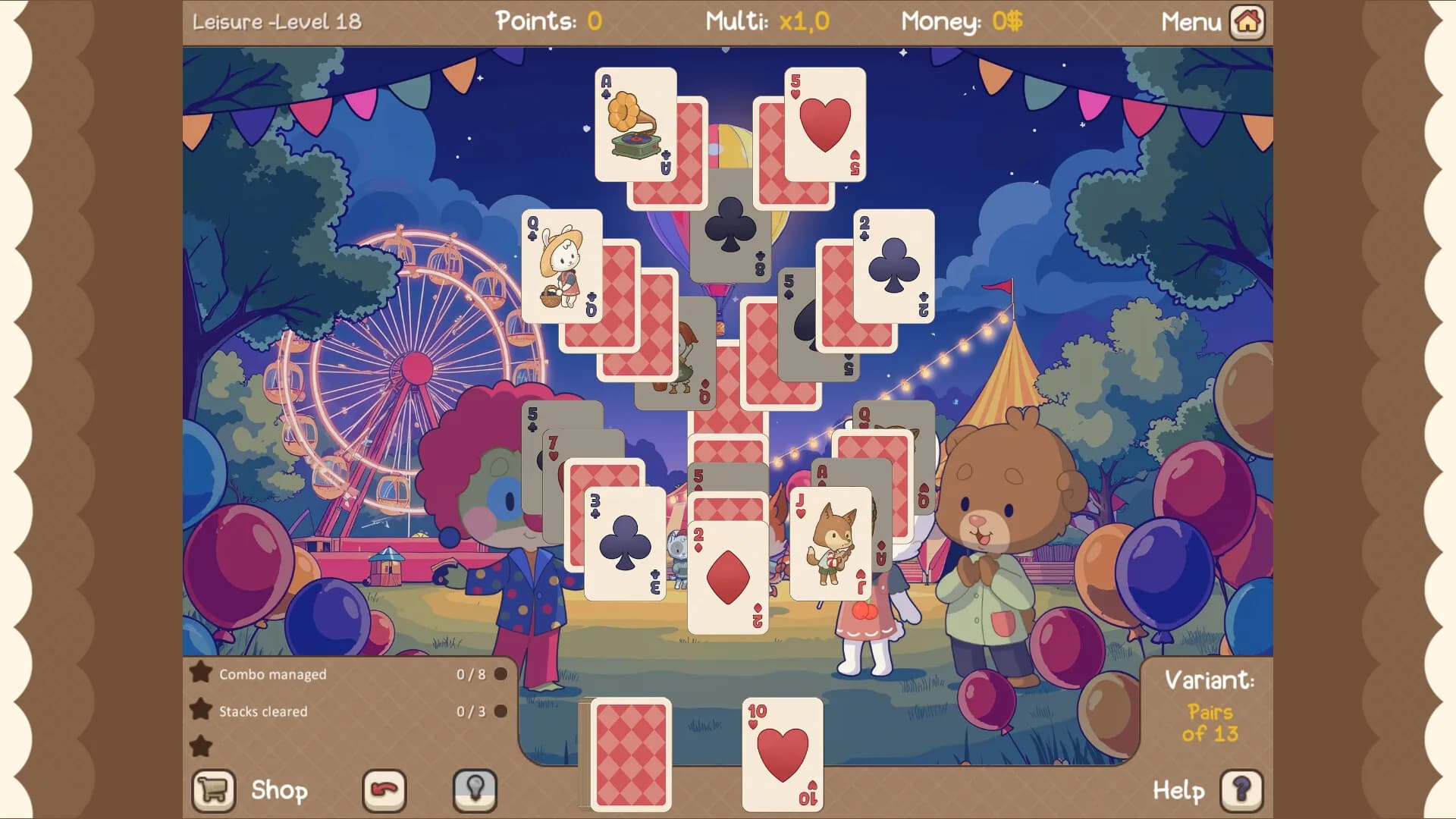 Clover Town Cozy Solitaire görsel 7