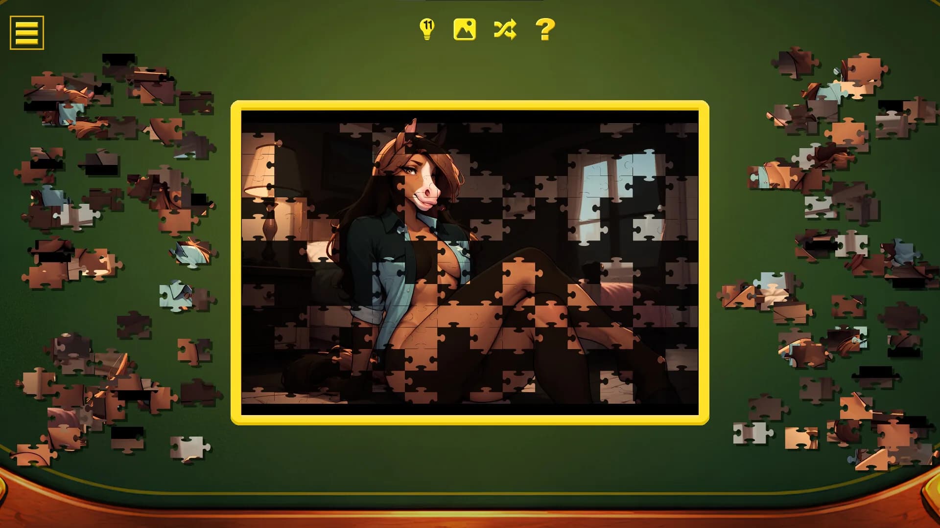 Wild West Furry - Hentai Jigsaw görsel 3