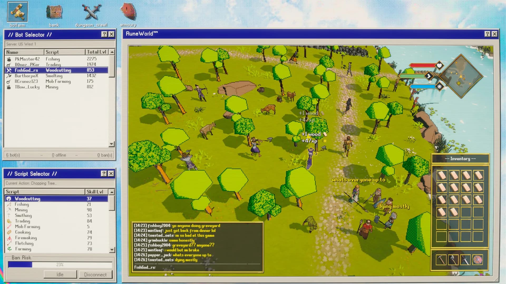 MMO Botfarm Simulator görsel 2