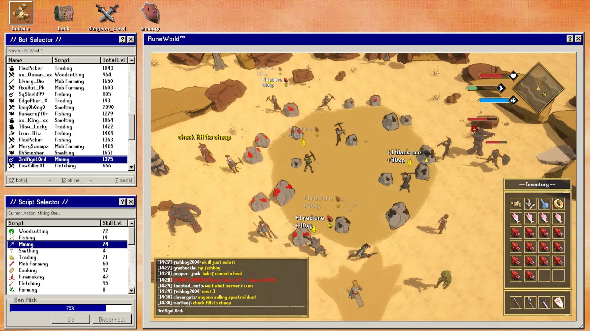 MMO Botfarm Simulator görsel 4